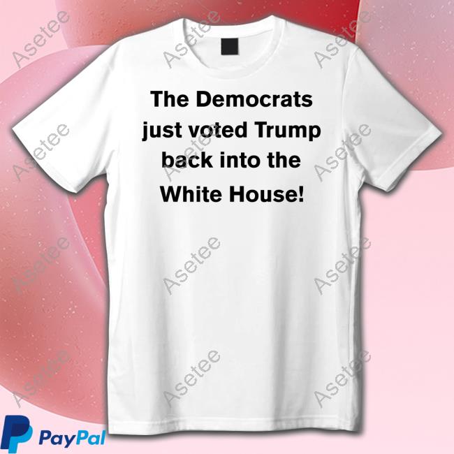 The Democrats Just Voted Trump Back Into The White House Shirt DavidKotiw - Asetee