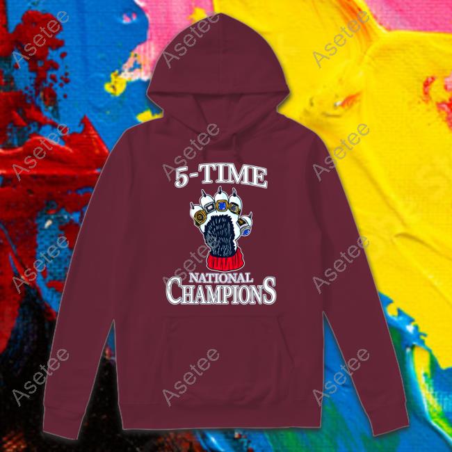 5 Time National Champions Long Sleeve T Shirt