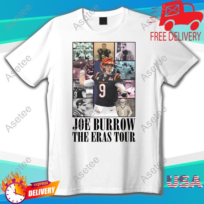 Official playmaker betting Joe burrow the eras tour T-shirt