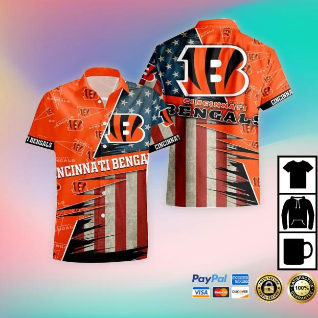 Cincinnati Bengals NFL Design 1 Beach Hawaiian Shirt Men And Women For Fans  Gift - Freedomdesign