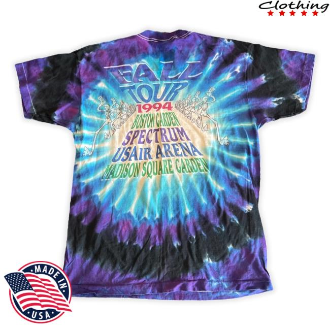 Grateful Dead Vintage Seasons of The Dead Poly-Cotton Tie-Dye T-Shirt