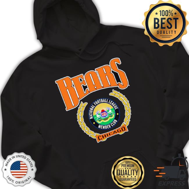 Chicago Bears NFL American Football 100% Polyester Sublimated Hoodies